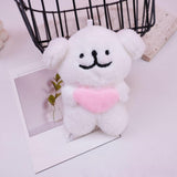 Maxbell Plush Doll Pendant Lightweight Character Ornament for Kids Adults Gifts Idea pink heart
