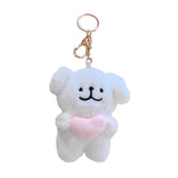 Maxbell Plush Doll Pendant Lightweight Character Ornament for Kids Adults Gifts Idea pink heart