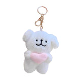Maxbell Plush Doll Pendant Lightweight Character Ornament for Kids Adults Gifts Idea pink heart