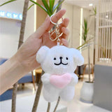 Maxbell Plush Doll Pendant Lightweight Character Ornament for Kids Adults Gifts Idea pink heart