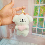 Maxbell Plush Doll Pendant Lightweight Character Ornament for Kids Adults Gifts Idea red bow tie