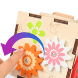 Maxbell Kids Activity Cube Wooden Sensory Toy for 1 2 3 Year Old Boys Girls Children Ladybug