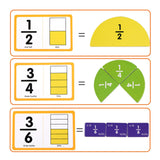 Maxbell Magnetic Fraction Tiles Logical Thinking Skills Math Toys Math Manipulatives