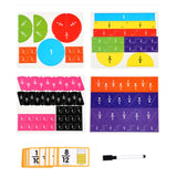 Maxbell Magnetic Fraction Tiles Logical Thinking Skills Math Toys Math Manipulatives