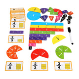 Maxbell Magnetic Fraction Tiles Logical Thinking Skills Math Toys Math Manipulatives