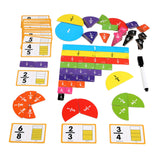 Maxbell Magnetic Fraction Tiles Logical Thinking Skills Math Toys Math Manipulatives