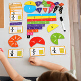 Maxbell Magnetic Fraction Tiles Logical Thinking Skills Math Toys Math Manipulatives