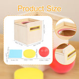 Maxbell Object Permanence Box for Kids Three Shape Color Classification for Children