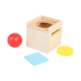 Maxbell Object Permanence Box for Kids Three Shape Color Classification for Children