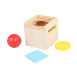 Maxbell Object Permanence Box for Kids Three Shape Color Classification for Children