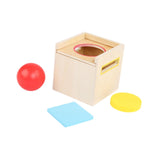 Maxbell Object Permanence Box for Kids Three Shape Color Classification for Children