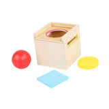 Maxbell Object Permanence Box for Kids Three Shape Color Classification for Children