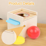 Maxbell Object Permanence Box for Kids Three Shape Color Classification for Children