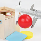Maxbell Object Permanence Box for Kids Three Shape Color Classification for Children