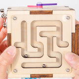 Maxbell Wooden Activity Cube Developmental Learning Toy for Toddlers Kids Boys Girls