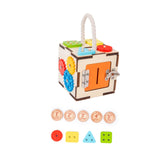 Maxbell Wooden Activity Cube Developmental Learning Toy for Toddlers Kids Boys Girls