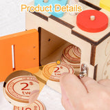 Maxbell Wooden Activity Cube Developmental Learning Toy for Toddlers Kids Boys Girls