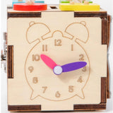 Maxbell Wooden Activity Cube Developmental Learning Toy for Toddlers Kids Boys Girls
