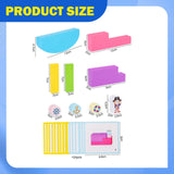 Maxbell Building Blocks Developmental Toys DIY Visual Perception Wood Balance Blocks