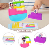 Maxbell Building Blocks Developmental Toys DIY Visual Perception Wood Balance Blocks