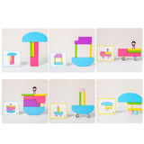 Maxbell Building Blocks Developmental Toys DIY Visual Perception Wood Balance Blocks