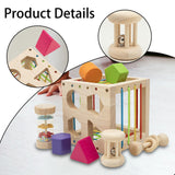 Maxbell Shape Sorter Toys Developmental Learning Toy Sensory Toy for Kids Girls Baby