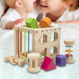 Maxbell Shape Sorter Toys Developmental Learning Toy Sensory Toy for Kids Girls Baby