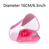 Maxbell Baby Swimming Float Waist Swim Ring Toy Swim Training Portable Swimming Ring Inner Diameter 16cm Pink