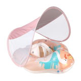 Maxbell Baby Swimming Float Waist Swim Ring Toy Swim Training Portable Swimming Ring Inner Diameter 19cm Light Orange