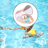 Maxbell Baby Swimming Float Waist Swim Ring Toy Swim Training Portable Swimming Ring Inner Diameter 19cm Light Orange