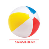 Maxbell Inflatable Beach Ball PVC Novelty Rainbow Beach Ball for Holiday Sports Boys 51cm