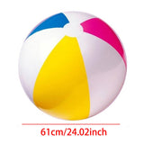 Maxbell Inflatable Beach Ball PVC Novelty Rainbow Beach Ball for Holiday Sports Boys 61cm