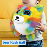 Maxbell Plush Bouncy Ball Cute Decoration Park Dog Plush Toy for Boys Girls Children