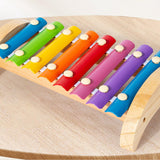 Maxbell 8 Tone Wood Xylophone Hand Knock Piano Toy for Concert Music Lessons Outside