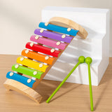Maxbell 8 Tone Wood Xylophone Hand Knock Piano Toy for Concert Music Lessons Outside