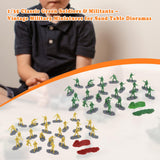 Maxbell 18Pcs Soldier Models 1/35 Birthday Gifts Miniature Figurines for Games Hobby Green
