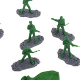 Maxbell 18Pcs Soldier Models 1/35 Birthday Gifts Miniature Figurines for Games Hobby Green