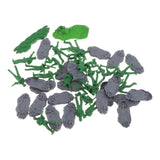 Maxbell 18Pcs Soldier Models 1/35 Birthday Gifts Miniature Figurines for Games Hobby Green