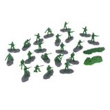 Maxbell 18Pcs Soldier Models 1/35 Birthday Gifts Miniature Figurines for Games Hobby Green