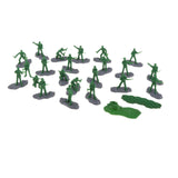 Maxbell 18Pcs Soldier Models 1/35 Birthday Gifts Miniature Figurines for Games Hobby Green