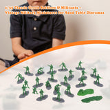 Maxbell 18Pcs Soldier Models 1/35 Birthday Gifts Miniature Figurines for Games Hobby Green
