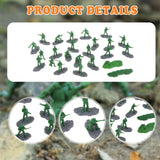 Maxbell 18Pcs Soldier Models 1/35 Birthday Gifts Miniature Figurines for Games Hobby Green