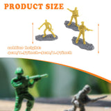 Maxbell 18Pcs Soldier Models 1/35 Birthday Gifts Miniature Figurines for Games Hobby Yellow