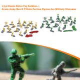 Maxbell 20 Pieces 1/35 Scale Soldier Models Kit Art for Dollhouse Decoration Sandbox Green