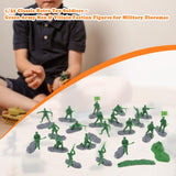 Maxbell 20 Pieces 1/35 Scale Soldier Models Kit Art for Dollhouse Decoration Sandbox Green