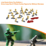Maxbell 20 Pieces 1/35 Scale Soldier Models Kit Art for Dollhouse Decoration Sandbox Yellow
