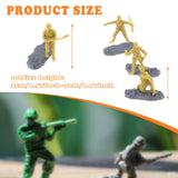 Maxbell 20 Pieces 1/35 Scale Soldier Models Kit Art for Dollhouse Decoration Sandbox Yellow