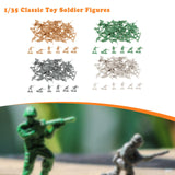 Maxbell 50x 1:35 Scale Soldier Models for Dollhouse Decor Miniature Scene Sand Table Light Yellow