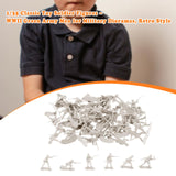 Maxbell 50x 1:35 Scale Soldier Models for Dollhouse Decor Miniature Scene Sand Table White
