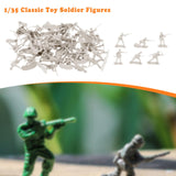 Maxbell 50x 1:35 Scale Soldier Models for Dollhouse Decor Miniature Scene Sand Table White
